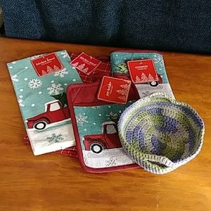 Christmas kitchen towels